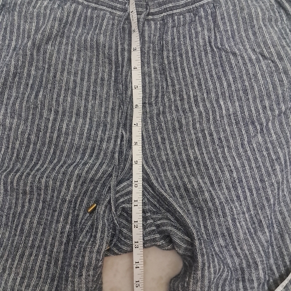 Ellen Tracy Women's Pants Size M Linen and Rayon Blend Striped. - Picture 5 of 11